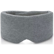 Adjustable Cotton Sleep Mask for Side Sleepers, Soft Breathable Eye Mask for Travel, Gray One Size