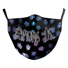 Reusable Face Mask with Funny Print, Washable Fabric, Adjustable Earloop Fit, Comfortable for Adults