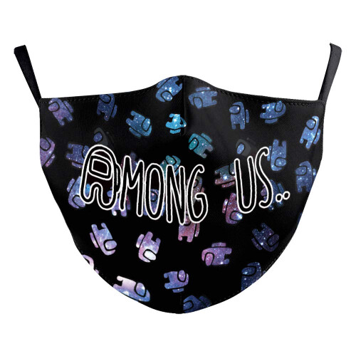 Reusable Face Mask with Funny Print, Washable Fabric, Adjustable Earloop Fit, Comfortable for Adults