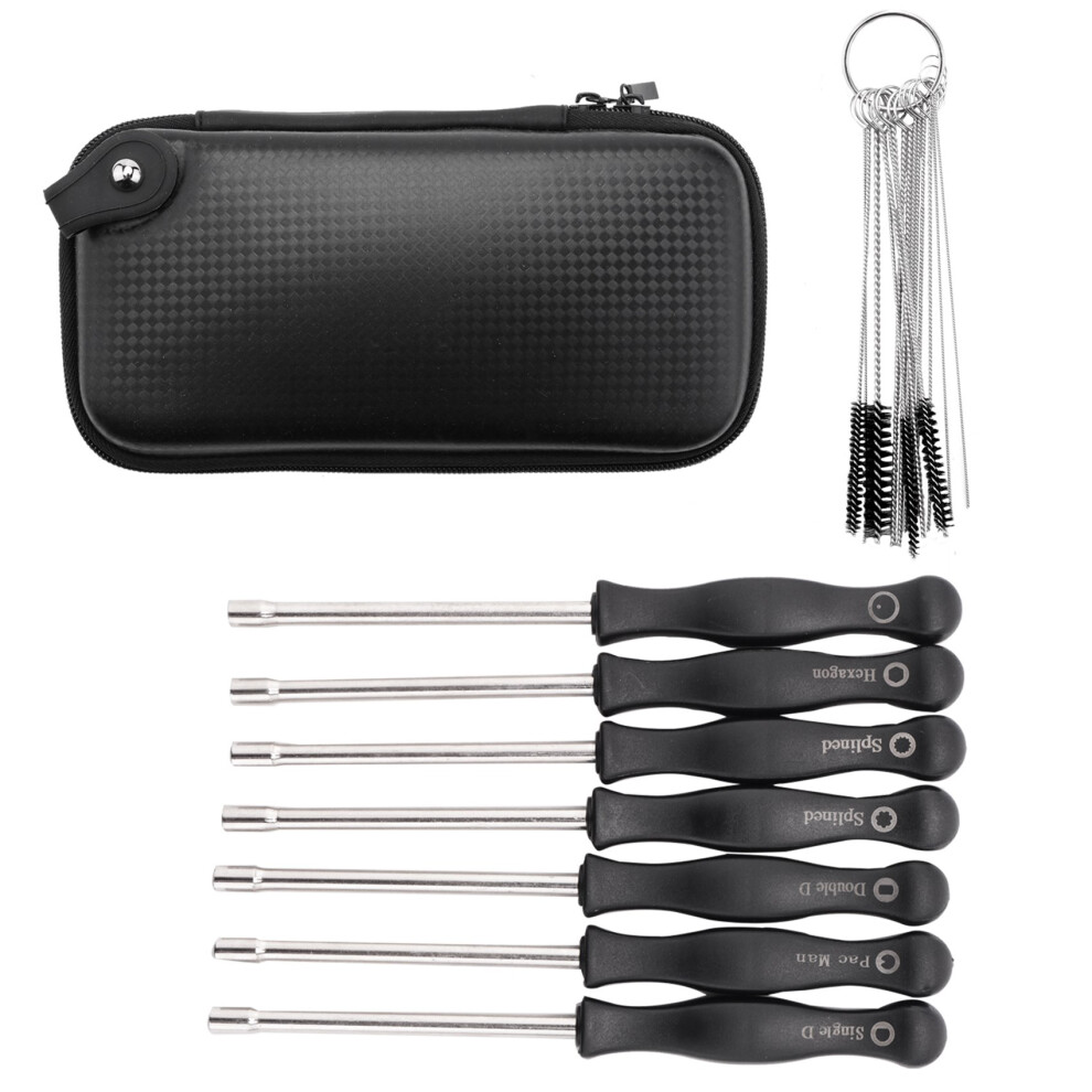 11Pcs Carburetor Adjustment Screwdriver Tool Kit With Carb Cleaning Needles Brushes Fit For Common 2 Cycle Carburator 6033538487047