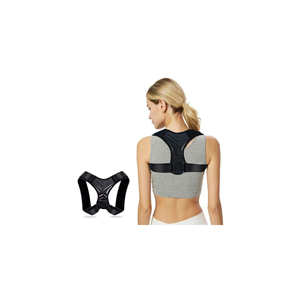 Posture Corrector and Back Brace for Men and Women, Adjustable Ergonomic Support for Upper and Lower Back