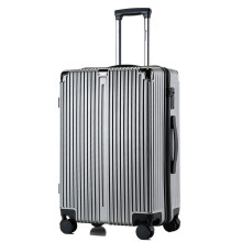 28 Inch Hard Shell Luggage with TSA Lock, Expandable Spinner Suitcase, Durable Double Zipper Gray