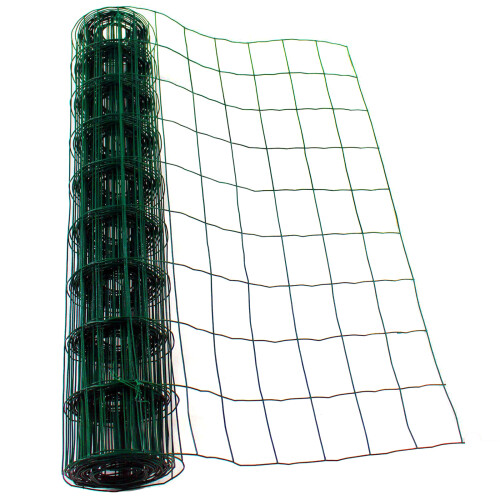 Galvanised  PVC Coated Wire Mesh Fencing Green