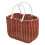 Woven Storage Basket with Handle for Bathroom and Kitchen Organization, Handwoven Durable Design 1