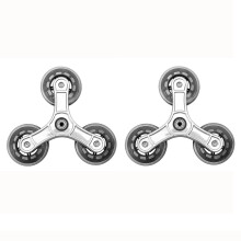 Heavy Duty PU Hand Truck Wheels for Mobile Tool Trolley, 2 Shopping Cart Wheel Hub Replacement Parts