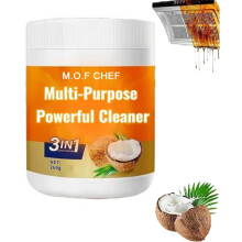 Kitchen Degreaser 3 in 1 Coconut Oil Cleaning Paste, Heavy Duty Multi Purpose Cleaner for Stove and Oven