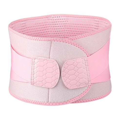 Ergonomic Lumbar Support Belt Adjustable Elastic-Pink color M