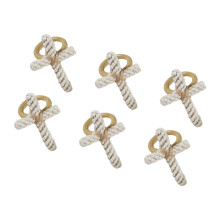 Decorative Woven Crosses Napkin Holder Cotton Rope-2