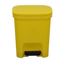 Yellow Kitchen Step Trash Can with Soft Close Lid, Odor Protection Seal and Anti‑Slip Foot Pedal