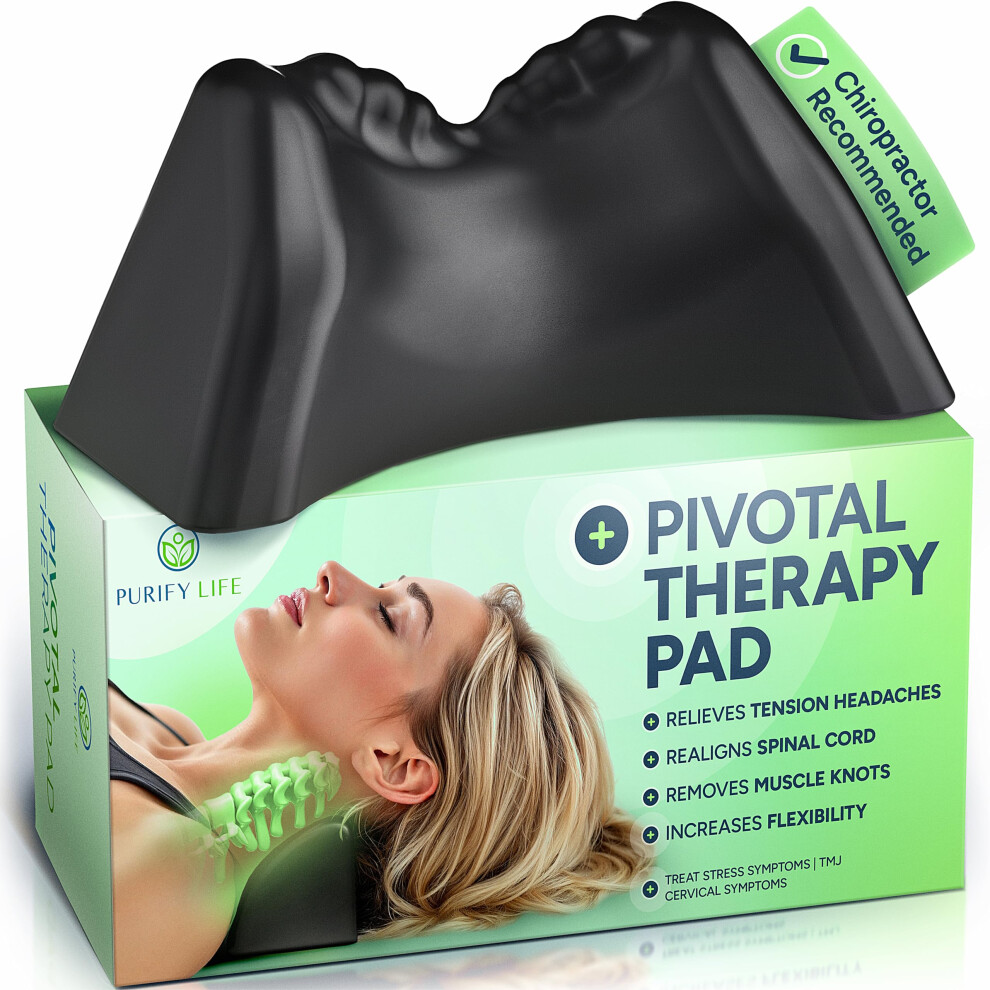 Neck Traction Pillow for Neck Pain Relief, Ergonomic Occipital Release Tool for TMJ and Shoulder Relaxation