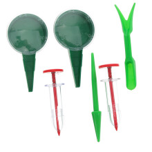 Handheld Seed Planter Tool Set 6pcs for Garden, Adjustable Depth Seeder for Even Seed Distribution