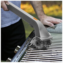 Electric Grill Brush 2000RPM Steam Powered Cleaner with Water Tank and Scraper Edge for BBQ