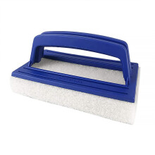 Pool Cleaning Brush with Ergonomic Handle for Spa, Pond and Walls – Compact Single Pack