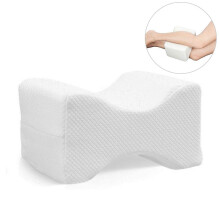 Knee Pillow for Side Sleepers Memory Foam Leg Pillow for Sciatica Back Pain Relief with Washable Cover