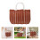 Woven Storage Basket with Handle for Bathroom and Kitchen Organization, Handwoven Durable Design 4