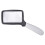 2X LED Magnifying Glass with Large Rectangular Lens, Bright Illumination, Foldable Handle for Reading Seniors 1