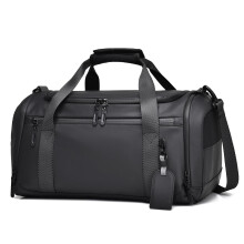Men's Travel Duffel Bag Waterproof Oxford with Shoe and Wet Pocket, 15.6' Laptop Compartment Carry On