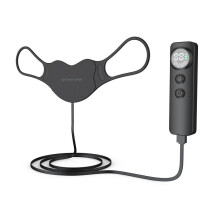 (M02 Infrared Photon Lip Treatment) Red light beauty mask & LED neck massager. Photon skin rejuvenation for home use. Silicone mask. Therapeutic glow.