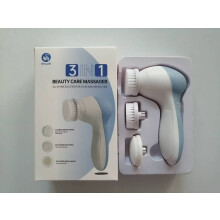 (Upgraded 3-in-1 Blue) Cepillo limpiador facial eléctrico multifuncional 7 en 1, masajeador facial y corporal, limpiador de belleza