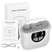(grey) Cortaúñas eléctrico, herramientas para uñas de adultos, recortador de uñas automático portátil para niños y bebés.