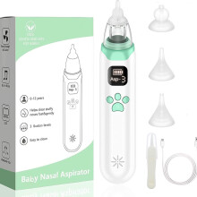 (Cleaning brush) Aspirador nasal eléctrico para bebés y mamás: alivia la congestión nasal, descongestiona y irriga. Imprescindible en casa.