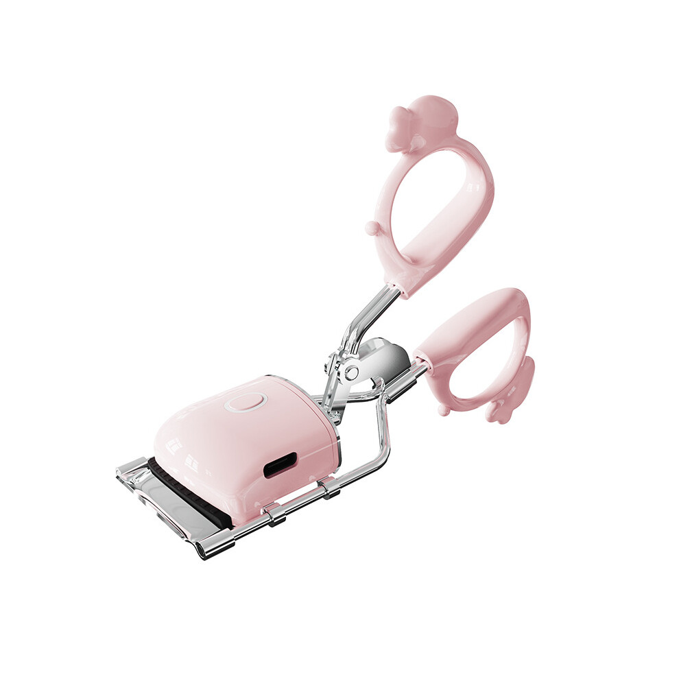 Pink ( Eyelash Curler) New Electric Heated Eyelash Curler With Sunflower Design