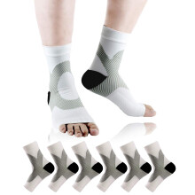 Plantar Fasciitis Socks 3 Pairs Compression Ankle Support Sleeves for Men and Women Foot Pain Relief