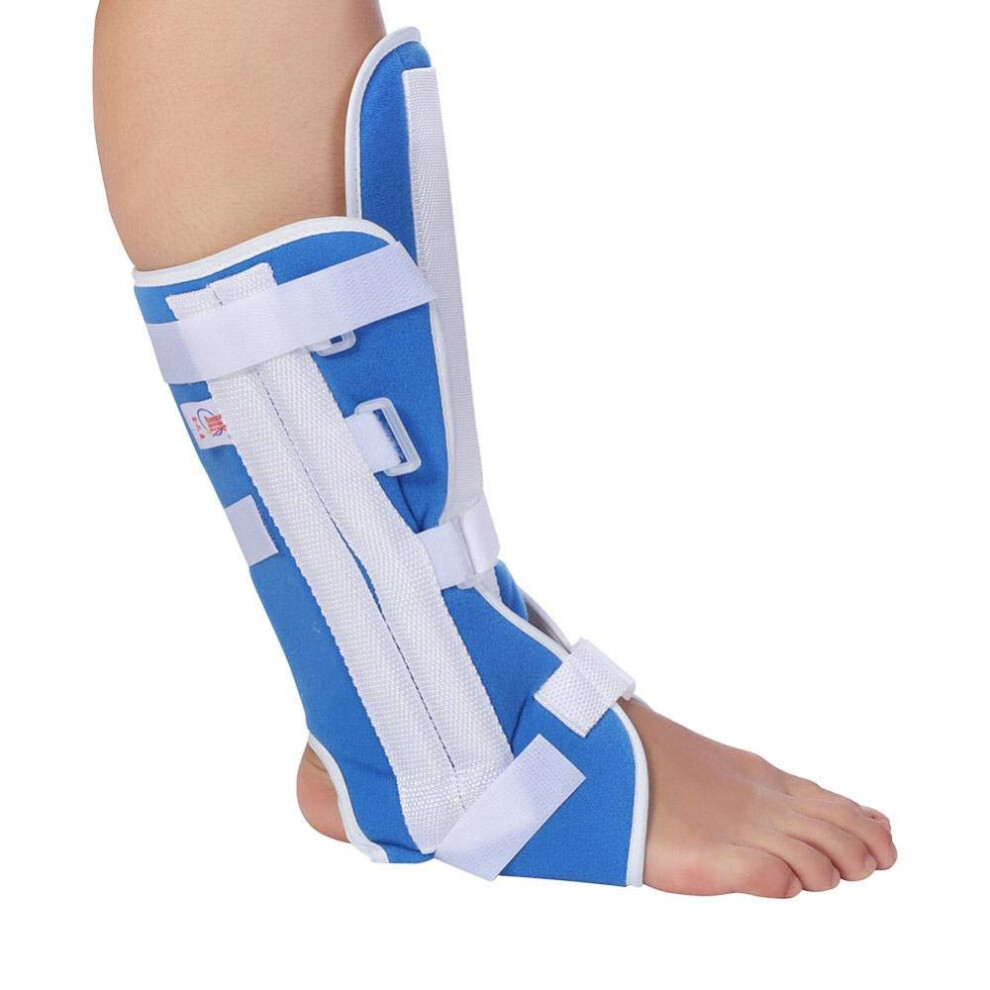 Foot Drop Brace Adjustable Ankle Support Orthosis with Knee Joint Stabilization Elastic Wrap (L)
