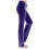 Womens Wide Leg Velure Pants Solid Color Elastic-Dark Blue M 6