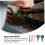Handheld Seed Planter Tool Set 6pcs for Garden, Adjustable Depth Seeder for Even Seed Distribution 4