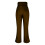 Women's fleece flared pants with pockets,-Dark Grey S 3