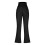Women's fleece flared pants with pockets,-Dark Grey S 6
