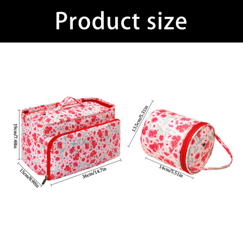 Portable Multi Compartment Knitting-Wool storage bag 1