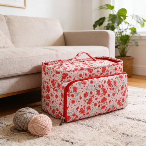 Portable Multi Compartment Knitting-Wool storage bag 2
