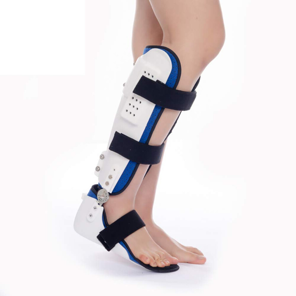 Adjustable Ankle Support Brace and Plantar Fasciitis Night Splint for Heel Pain Relief with Breathable Padding