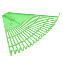 Heavy Duty Garden Hand Rake with Durable Plastic Replacement Head for Leaves and Soil