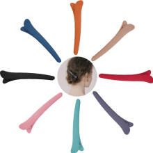 Colorful Plastic Hair Sectioning Clips, Professional Hairdressing Salon Duck Billed Accessories, Non-Slip Hair Pins Compatible with Styling,