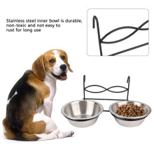 Stainless Steel Pet Bowls, Hanging Bird Bowl With Slip Resistant Base, Easy To Clean And Dishwasher Safe, Perfect Compatible with Feeding Yo
