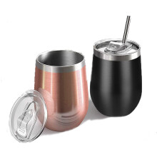 En symfoni av smak och bekvämlighet, vakuumisolerat vinglas i rostfritt stål med dubbelväggig isolering, elegant pulverlackerad finish