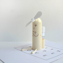 Creative Cartoon Spray Mini Fan Portable USB Fan (Beige)HY