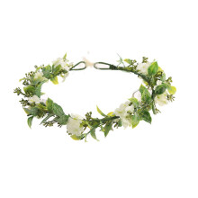 Bohemian Floral Halo, Hypoallergenic Design with Silk Flowers Realistic Texture for Multiple Occasions Use and Romantic Elegant Style