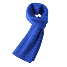 Bufandas de punto de cachemira de color liso para mujer, bufanda unisex, bufanda de lana gruesa y cálida.