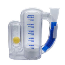 Entrenador de respiración profunda, sistema de medición de capacidad pulmonar con guía de respiración controlada, dispositivo de aptitud res