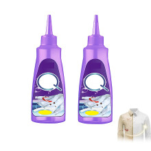 Powerful Enzyme Laundry Stain Remover 120ml Purple Bottle, Fast Stain Removal for MultiSurface Clothing