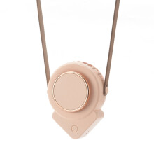 H3 Mini-USB-Nackenventilator für Studenten, dreieckiger Outdoor-Ventilator ohne Rotorblätter (Pink)HY