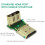 Kit com 2 Adaptadores HDMI de 90 Graus Macho para Fêmea em Ângulo Reto, Compatíveis com 3D e 4K 5