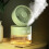 OM008 Desktop Foldable Spray Humidification Mini USB Water Cooling Fan(Mousse Green)HY 1