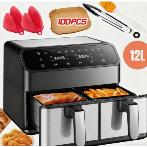 12L Dual Zone Digital Air Fryer 2