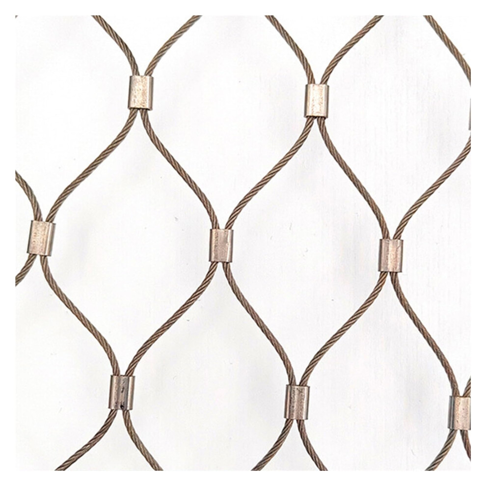 304 Stainless Steel Rope Mesh 3X5m CorrosionâResistant Flexible Net For Balcony Safety And Animal Enclosure 9330225210474