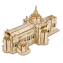 3D Wooden House Puzzle Thai Style Model Kit for Adults and Kids, Educational DIY Home Decor
